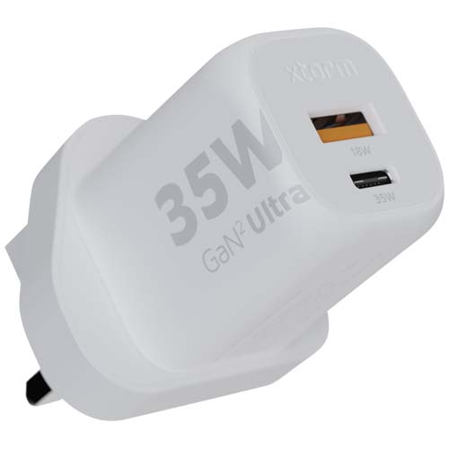 Xtorm XEC035 GaN² Ultra 35 W Wandladegerät mit UK-Stecker