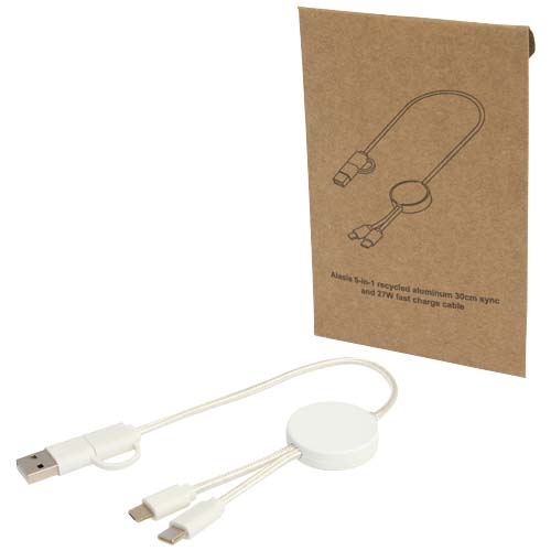 Citala 30 cm 5-in-1 Kabel aus recyceltem Kunststoff für Datenübertragung und 27W Schnellladung