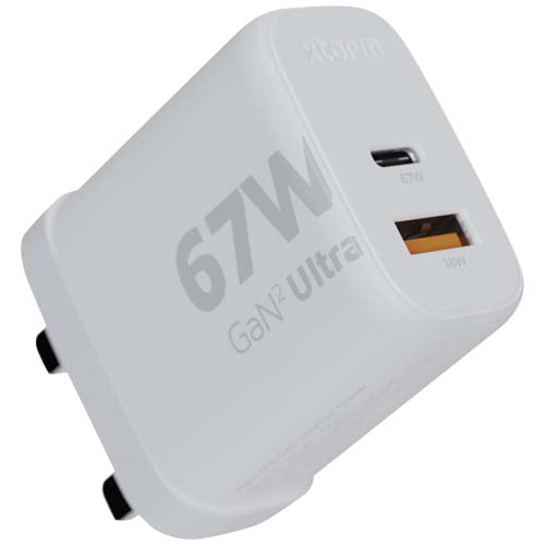 Xtorm XEC067G GaN² Ultra 67 W Wandladegerät mit UK-Stecker